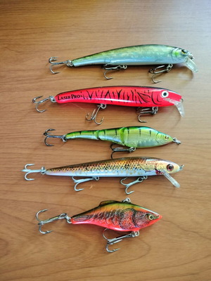 Artificial lures used with various models