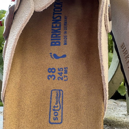 Birkenstock Boston BS Sand unisex slippers, beige