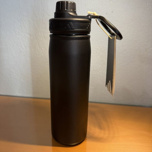 Adidas metal screw bottle 0.6L new, black matte