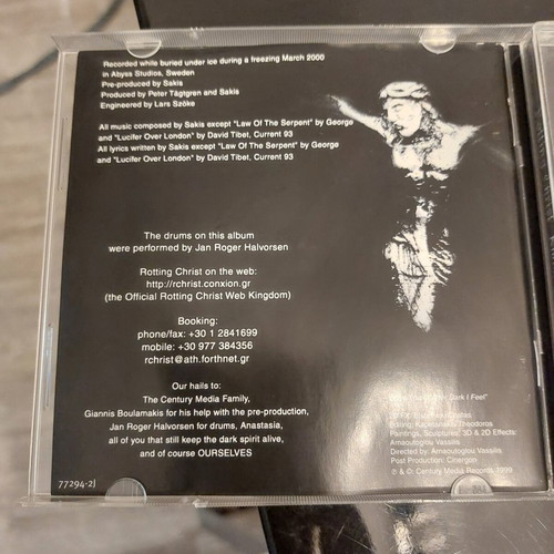 Rotting Christ Khronos CD album used, metal