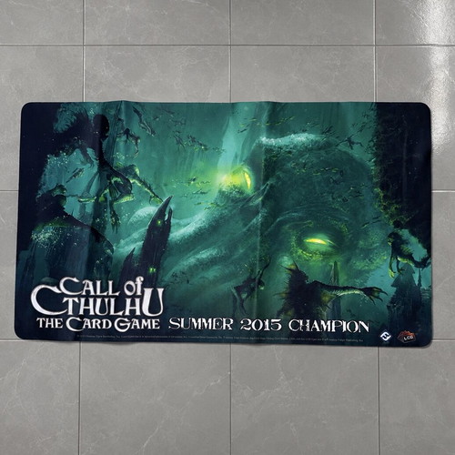 Playmat Call of Cthulhu The Card Game Summer 2015 Champion 36x60cm like new