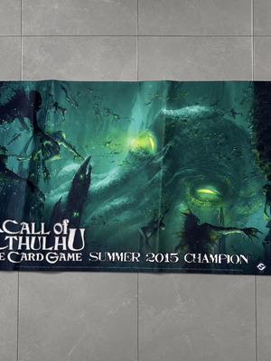 Playmat Call of Cthulhu The Card Game Summer 2015 Champion 36x60cm like new