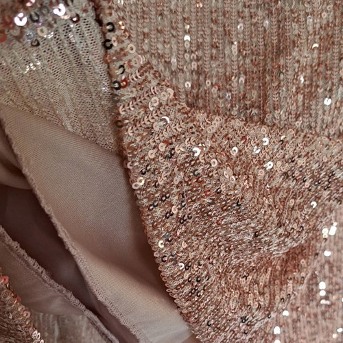 JusTop dress with pink sequins new, S-M