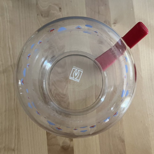 JEMAERGLAS vintage glass jug for hot drinks, Germany
