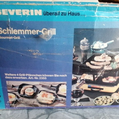 Severin Schlemmer-Grill vintage like new, made in West Germany