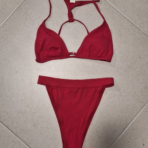 Racerback Bikini Set deep red, size Small, like new