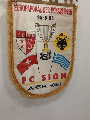 AEK FC Sion 1995 Banner like new, authentic