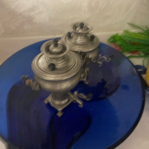 Samovar mini decorative used, with manual defect