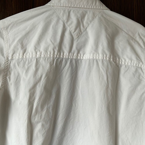 TOMMY HILFIGER, No M, women's shirt, white, three-quarter sleeves, used.