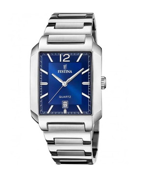 Festina Ανδρικό Ρολόι Καινούργιο Μπλε Ασημί Αδιάβροχο