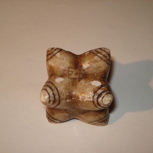 Chumpi carved natural stone from Peru used for important ceremonies