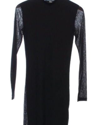 Dress with transparency black, size M, like new