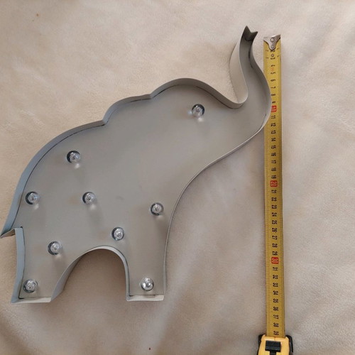 Decorative elephant Zara Home with battery lights for children's room.