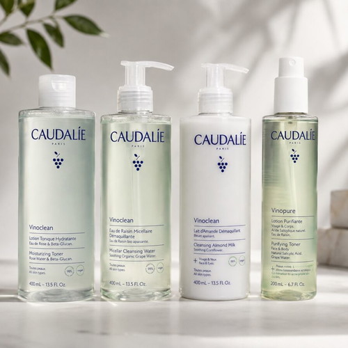 Caudalie Vinoclean & Vinopure skincare set, 1400ml