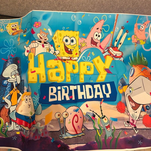 Bob SpongeParty Items new, set with gift bags, balloons and banner