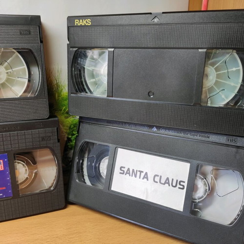 VHS set used with Pirates of the Black Galaxy, Kontorevythoulis, Santa Claus, Red Riding Hood