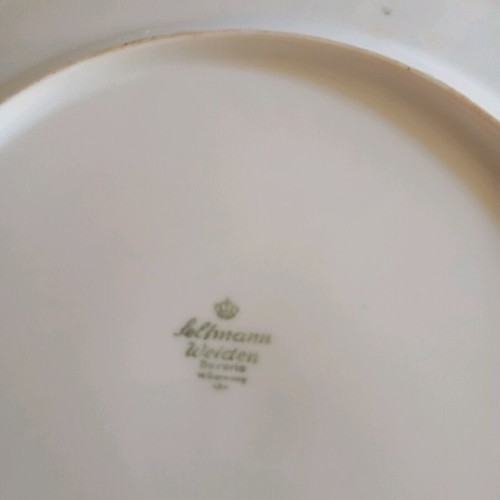 Christmas porcelain platters Weiden Bawaria new with Santa Claus