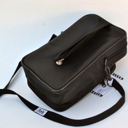 Vintage Reporter Camera Bag black mini shoulder bag from Italy