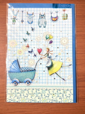 Edition Gollong 3D embossed greeting card for newborn