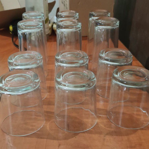 Pasabahce Alanya glass set, 12 pieces, new, heavy glass