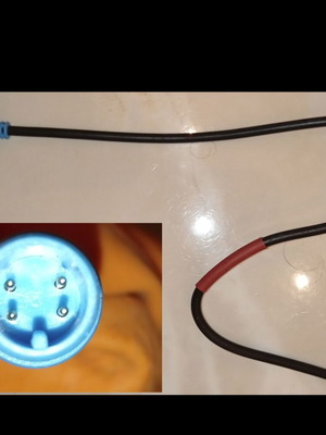 Julet Female 4-pin Blue Connector Cable Waterproof