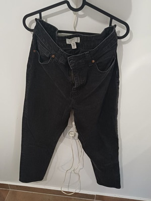 H&M black skinny high-waisted jeans like new, size L