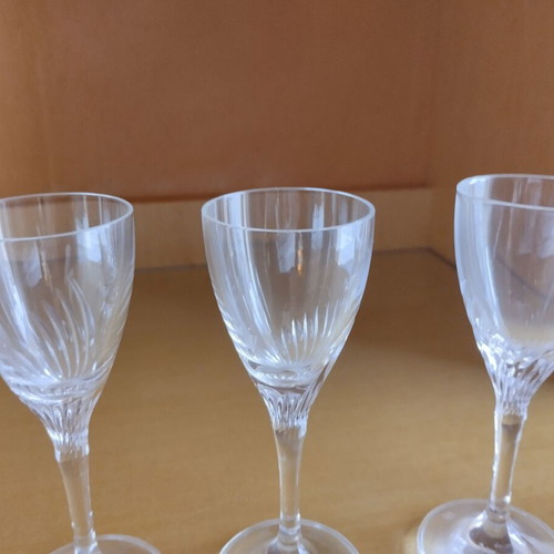 Crystal liqueur glasses new, set of 5 pieces