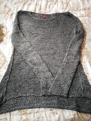 Oliver knitted blouse dress new dark gray spring size L