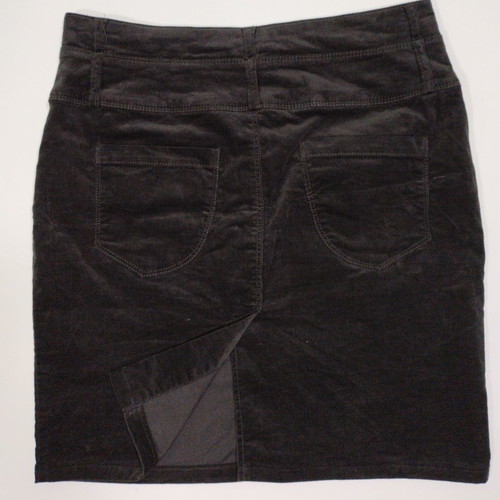 Benetton corduroy brown skirt used, size M