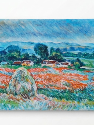 Oil painting inspired by Claude Monet, new, 35x25 cm