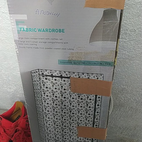 Fabric wardrobe used, foldable with sturdy construction
