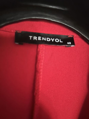 Trendyol bright red sleeveless jumpsuit, size 40