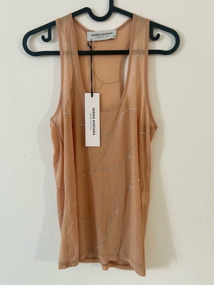 Vassia kostara mesh top medium new