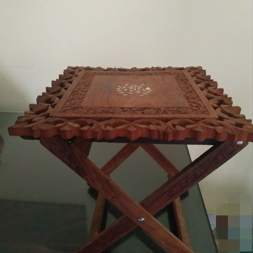 Wooden carved decorative piece foldable 30×30