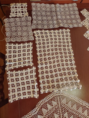 Handmade knitted set like new