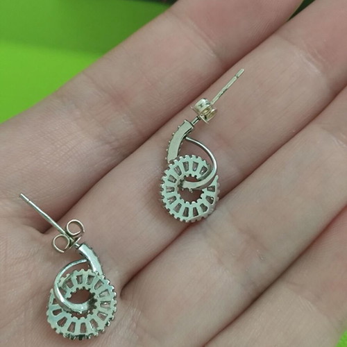 Fashion earrings used, costume jewelry without box