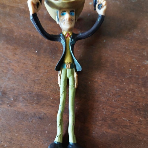 Lucky Luke figure from the 70s like new, plastic 13 cm