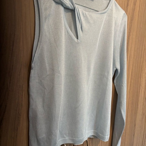 C-throu women's blouse new, size Large, turquoise, Mango