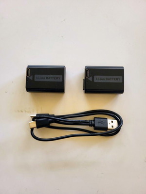Σετ μπαταρίες Enegon NP-FW50 2x1500mAh με USB-C για Sony Alpha