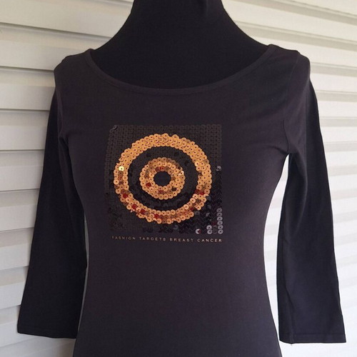 Hanes Fashion Targets Breast Cancer blouse size M like new