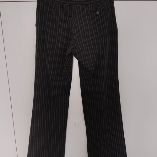 Low waist pants like new, striped black with gray