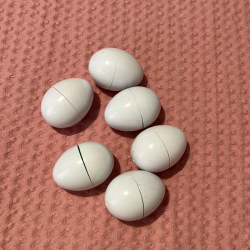 Plastic Easter Eggs Like New for Memory and Shape Learning