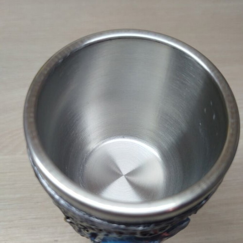 Medieval goblet new with British coats of arms and stainless steel
