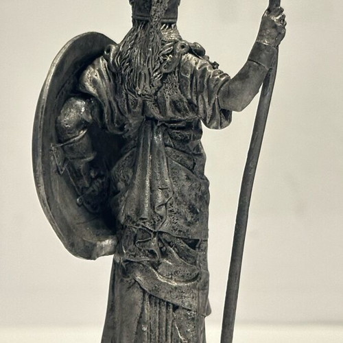 Athena lead soldier figurine used, height 7 cm