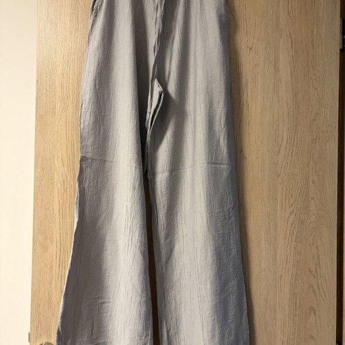 Zara gray pants with drawstring and pockets, like new, size S