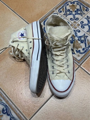 Converse ψηλά παπούτσια cream καινούργια, μέγεθος 46.5