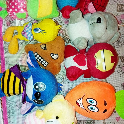 Plush keychains set of 9 assorted figures