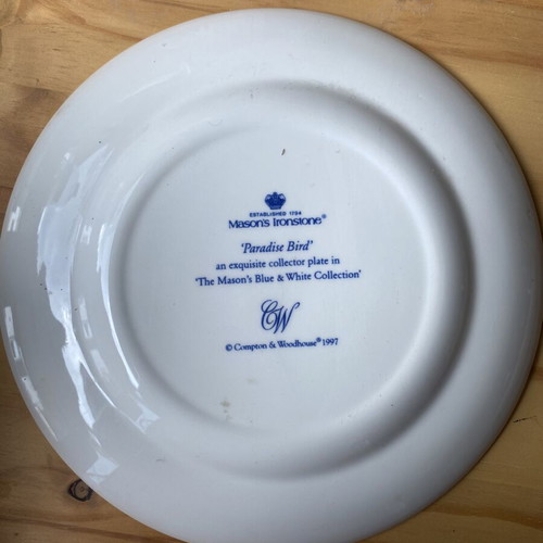 Mason's Ironstone Paradise Bird Decorative Plate like new
