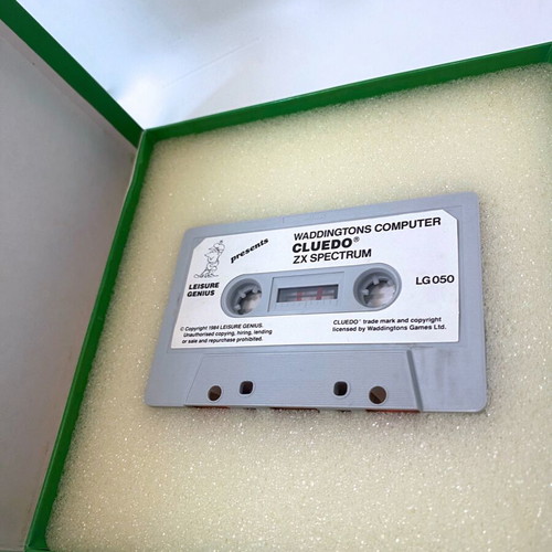 Cluedo 1984 Big Box Spectrum ZX Tape Cassette CIB like new
