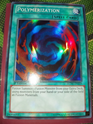 Polymerization Yu-Gi-Oh! card like new, fusion spell